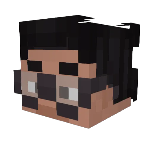 P3p33_ Minecraft avatar head, 3D render