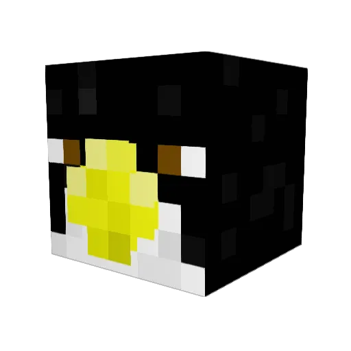 P3regrine_ Minecraft avatar head, 3D render
