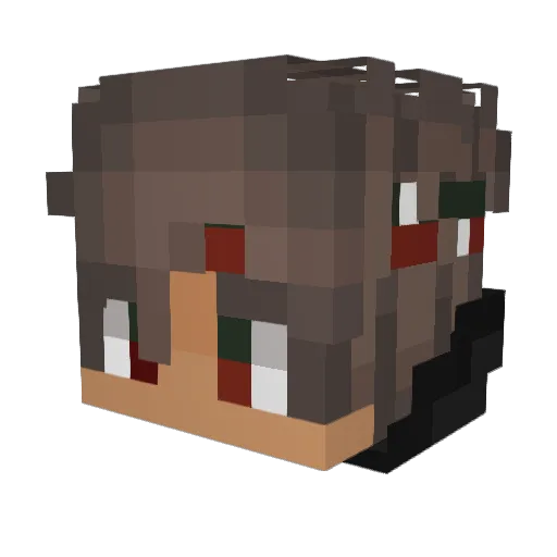 P3tr0x Minecraft avatar head, 3D render