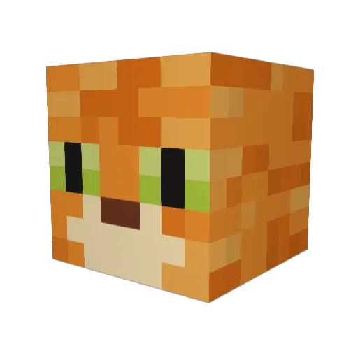 P45c45 Minecraft avatar head, 3D render