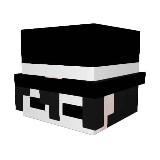 P47Plays Minecraft avatar head, 3D render