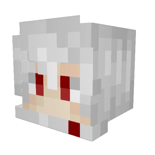 P4DAWAN427 Minecraft avatar head, 3D render