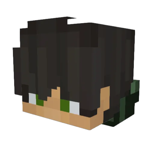 P4DEX Minecraft avatar head, 3D render