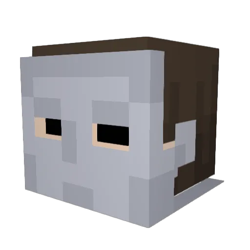 P4N70 Minecraft avatar head, 3D render