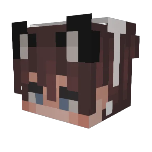 P4RKl3 Minecraft avatar head, 3D render