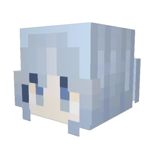 P4XO Minecraft avatar head, 3D render