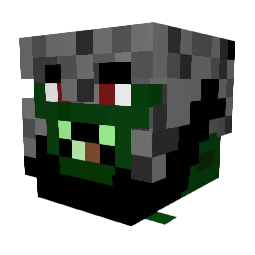 P4int4ppl3 Minecraft avatar head, 3D render