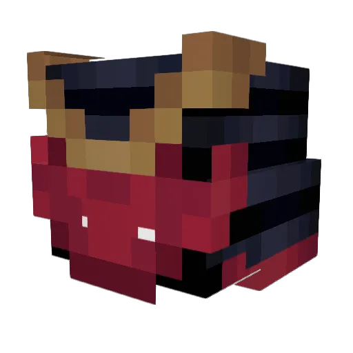 P4iv4 Minecraft avatar head, 3D render