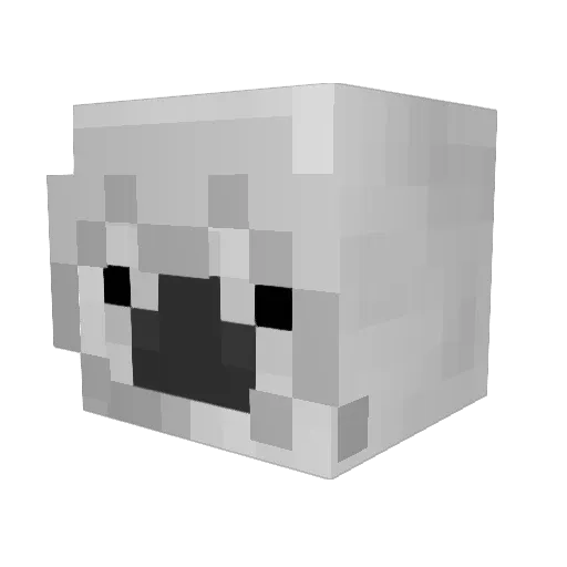 P4kaaa Minecraft avatar head, 3D render