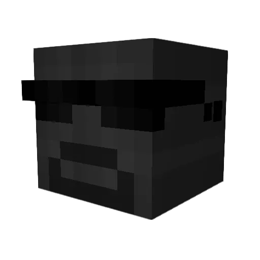 P4p3s Minecraft avatar head, 3D render