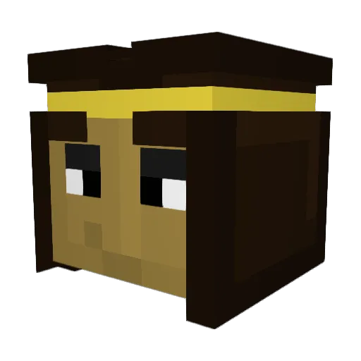 P4psi Minecraft avatar head, 3D render