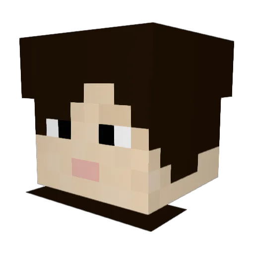 P4rixHD Minecraft avatar head, 3D render