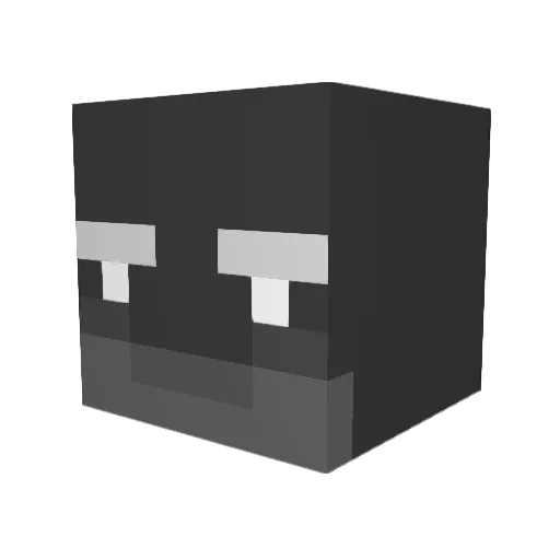 P4rzivald Minecraft avatar head, 3D render