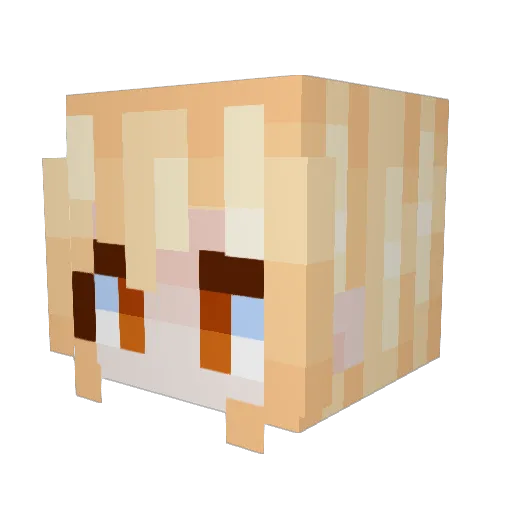 P4tchouli Minecraft avatar head, 3D render