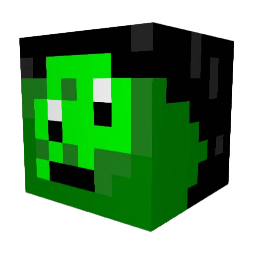 P4trycz3Q Minecraft avatar head, 3D render