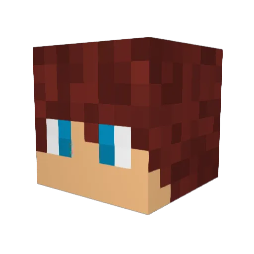 P4vl1cek Minecraft avatar head, 3D render