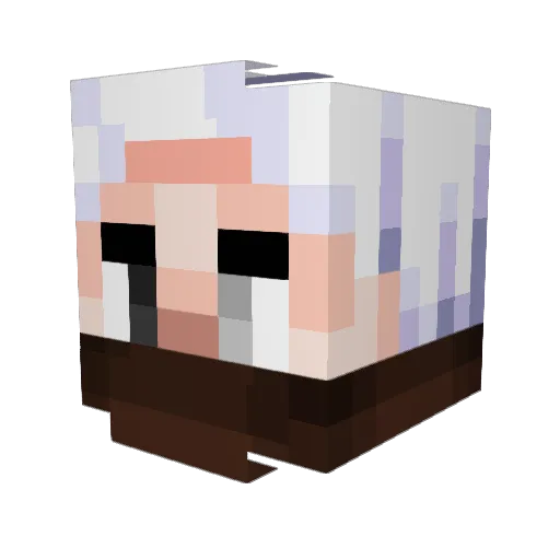 P503 Minecraft avatar head, 3D render
