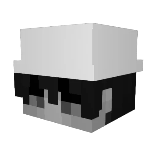 P711 Minecraft avatar head, 3D render
