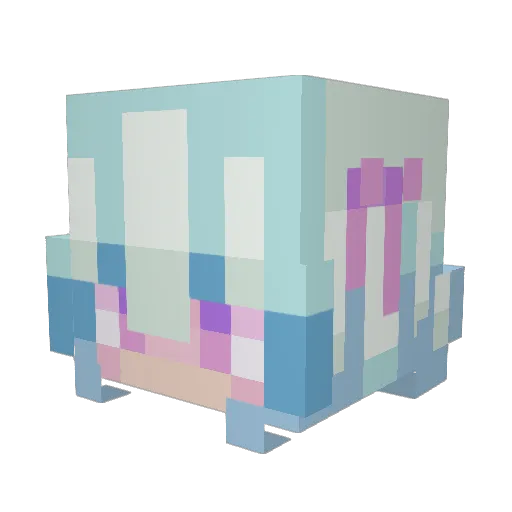P7NK Minecraft avatar head, 3D render