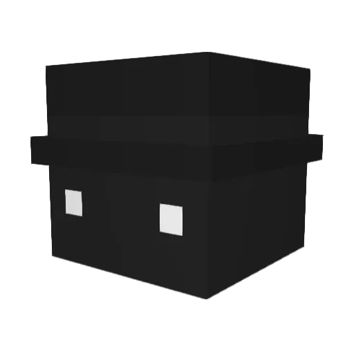 P7RRY Minecraft avatar head, 3D render