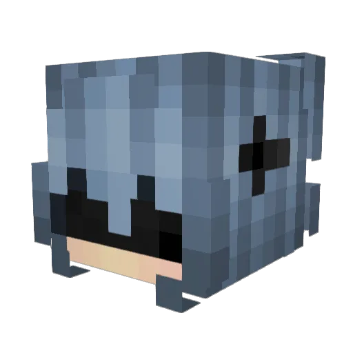 P7dro Minecraft avatar head, 3D render