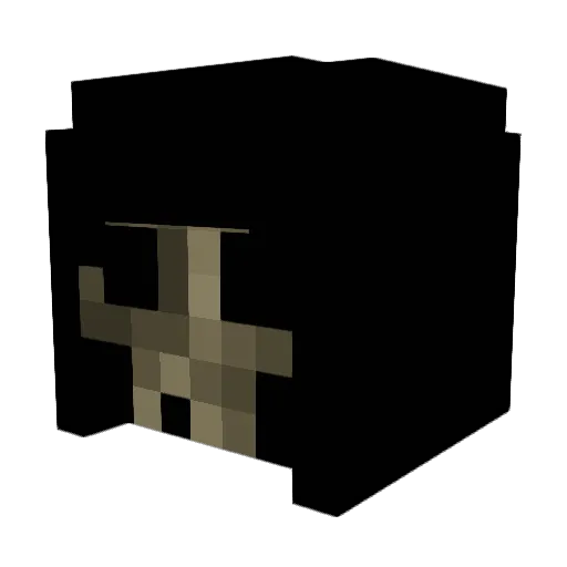 P8760 Minecraft avatar head, 3D render