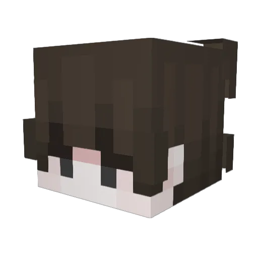 PA0123 Minecraft avatar head, 3D render