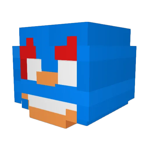 PA17LDS Minecraft avatar head, 3D render