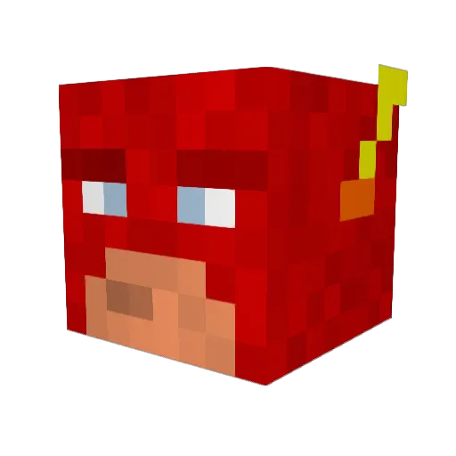 PA284600 Minecraft avatar head, 3D render