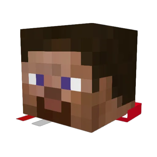 PA772 Minecraft avatar head, 3D render