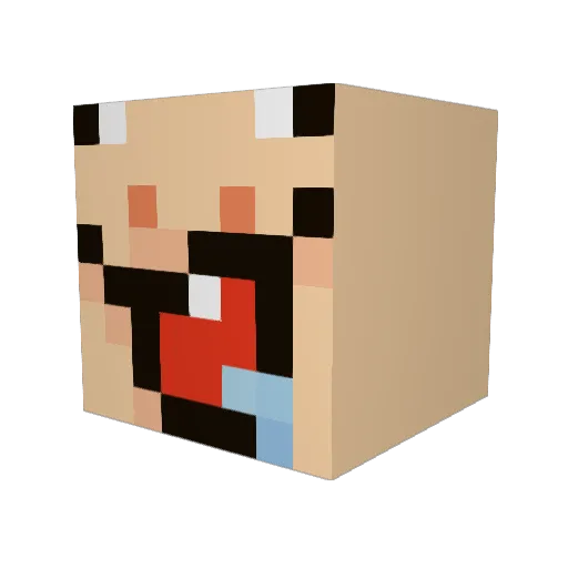 PABLITOOOOO_ Minecraft avatar head, 3D render