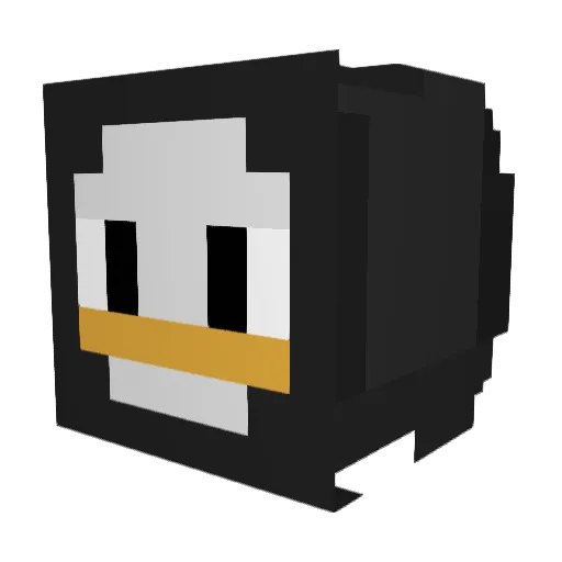 PADDlNGTONBEAR Minecraft avatar head, 3D render