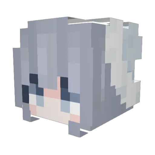 PAE13168 Minecraft avatar head, 3D render