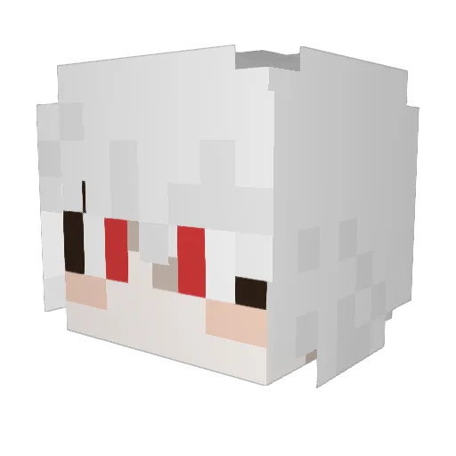 PAEWANG Minecraft avatar head, 3D render