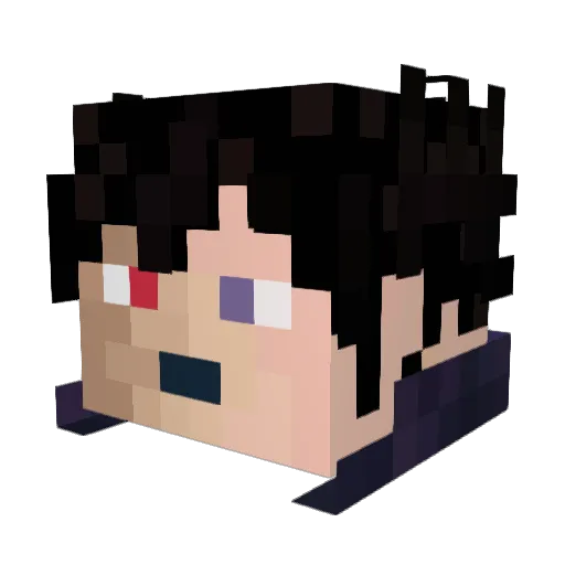 PAIN1X Minecraft avatar head, 3D render