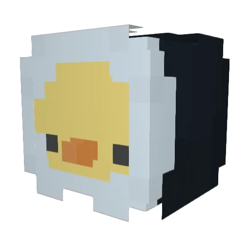 PAIY Minecraft avatar head, 3D render