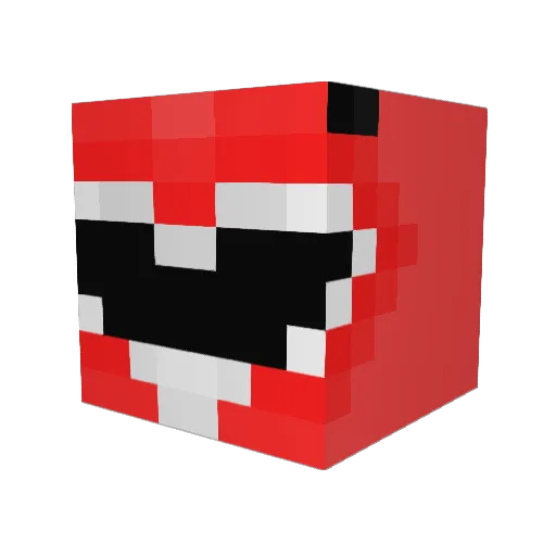 PALMAGAMER Minecraft avatar head, 3D render