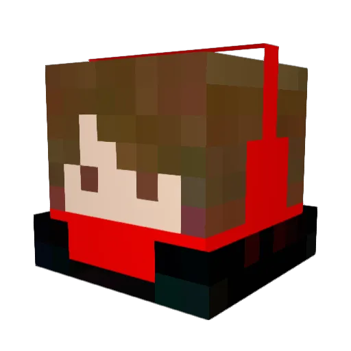 PALNAPS Minecraft avatar head, 3D render