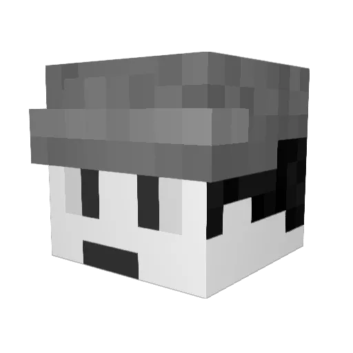 PANCAKE_SOOCE Minecraft avatar head, 3D render