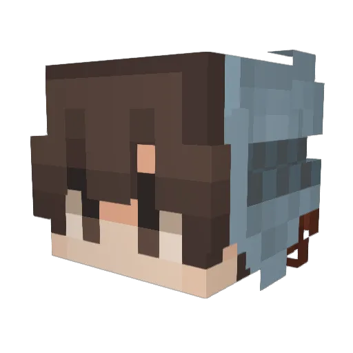PANCITO184 Minecraft avatar head, 3D render