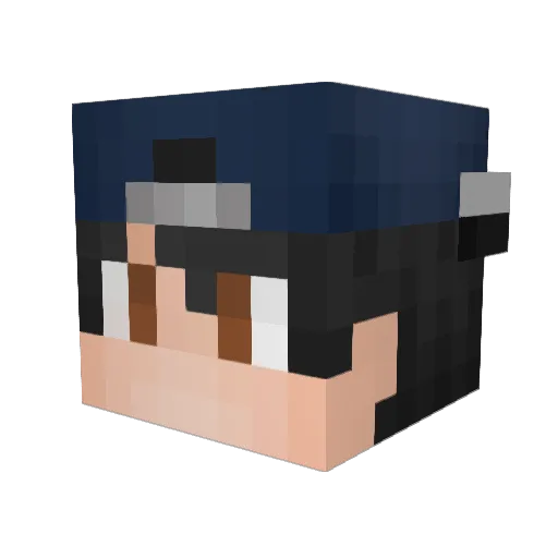 PANCK_BR Minecraft avatar head, 3D render