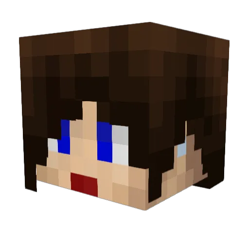PANCZASU Minecraft avatar head, 3D render