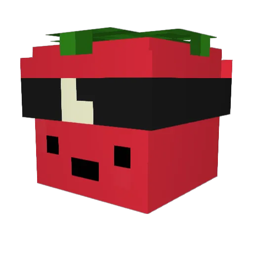 PANDARA_BOX Minecraft avatar head, 3D render