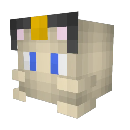 PANTBALIGI Minecraft avatar head, 3D render