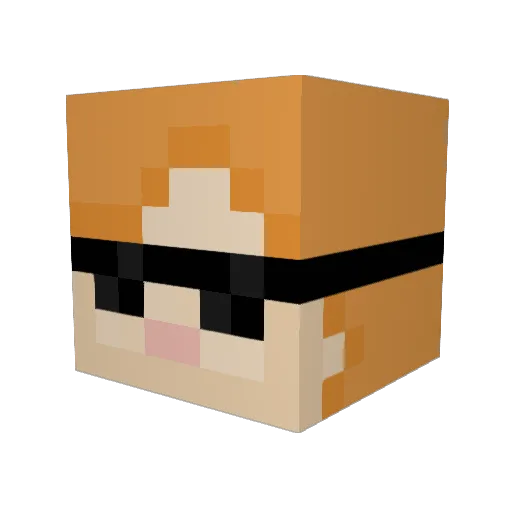 PANcitronik Minecraft avatar head, 3D render