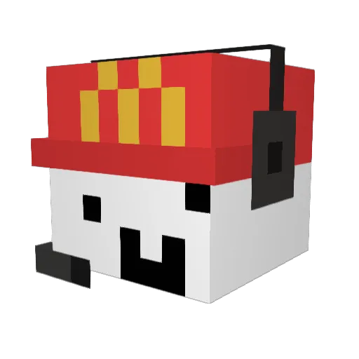 PANwithCHEESE Minecraft avatar head, 3D render