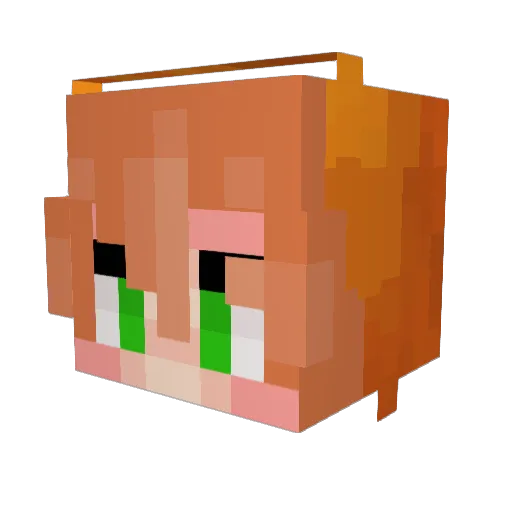 PAOLO0917 Minecraft avatar head, 3D render