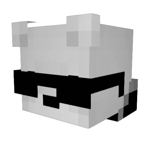 PAOPAOSSS Minecraft avatar head, 3D render