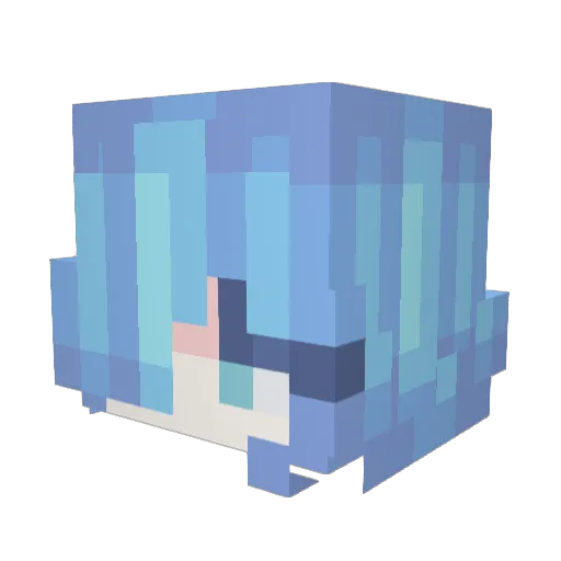 PAPAP33N Minecraft avatar head, 3D render