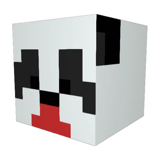 PAPAPANDa_a Minecraft avatar head, 3D render